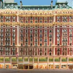 Hotel exterior at The Knickerbocker Hotel.