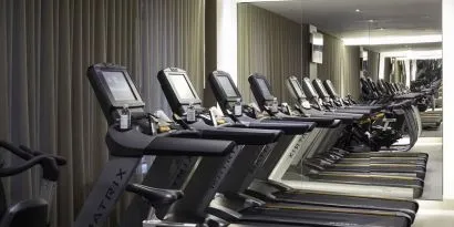 Fitness center at The Knickerbocker Hotel.