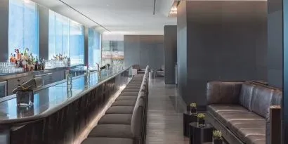 Hotel lobby and bar area at The Knickerbocker Hotel.