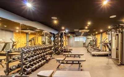 Fully equipped fitness center at The Wesley Euston.