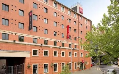 Hotel exterior at ibis Sheffield City.