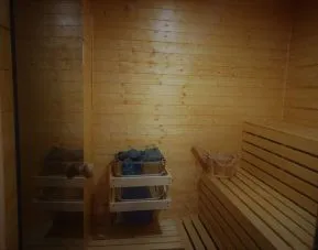 Sauna at London City Airport Hotel.
