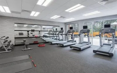 Fitness center available at Courtyard By Marriott Ruston.