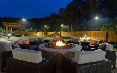 Firepit outdoor at Courtyard By Marriott Ruston.