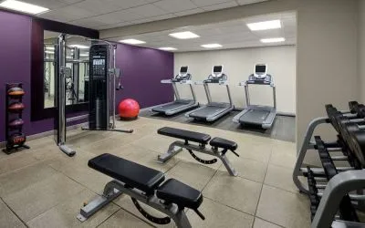 Fitness center available at DoubleTree Suites By Hilton Hotel Charlotte - SouthPark.