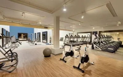 Well-equipped fitness center at DoubleTree By Hilton Scottsdale.