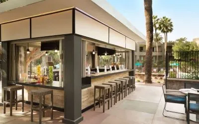 Poolside bar at DoubleTree By Hilton Scottsdale.