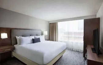 Day use room with natural light at Embassy Suites By Hilton Fort Worth Downtown.