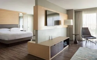 Day use room with living area at Marriott Boca Raton.