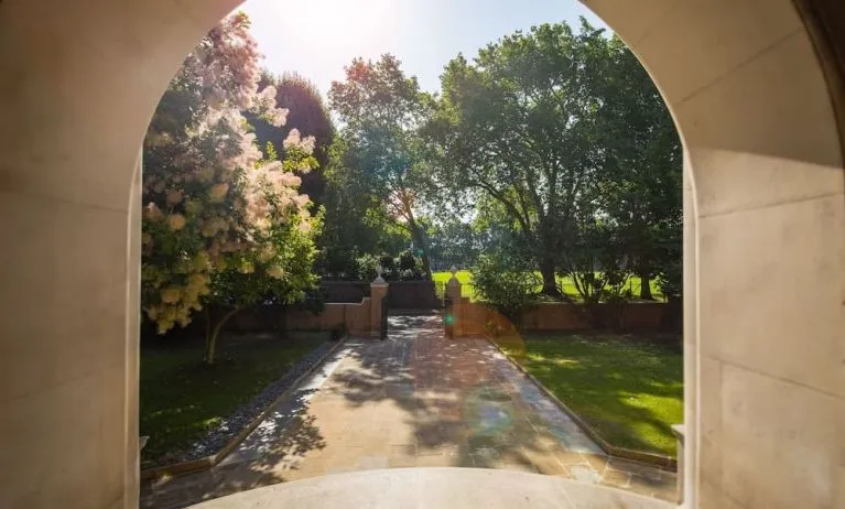 Beautiful garden at The Wellington by Blue Orchid Hotel (FKA The Rochester).