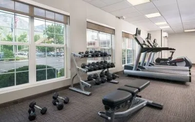 Fitness center available at Residence Inn By Marriott Provo.