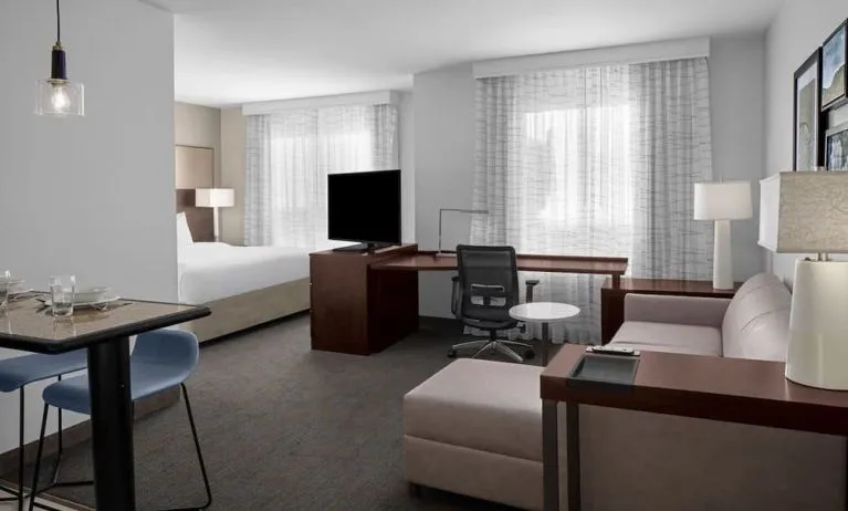 Day use room with living area at Residence Inn Santa Clarita.