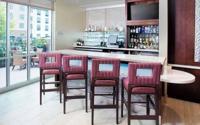 Hotel bar at Springhill Suites Carle Place.