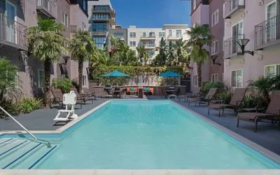 Refreshing outdoor pool at Residence Inn By Marriott San Diego Downtown.