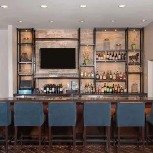 Hotel bar at Hilton Garden Inn Burbank Downtown.
