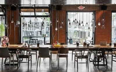 Meeting room at Moxy Phoenix Tempe/ASU Area.