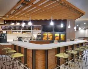 Hotel bar at Courtyard By Marriott Charlotte Airport/Billy Graham Parkway.