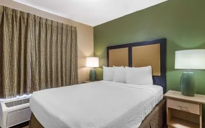 Romantic day room at Extended Stay America.