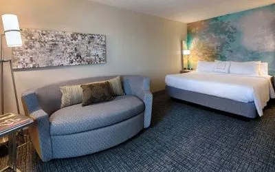 Day use room with sofa at Courtyard By Marriott Dallas DFW Airport North/Irving.