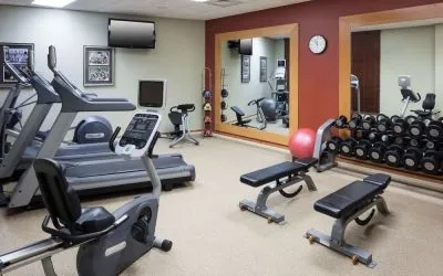 Fitness center at Hilton Garden Inn Nashville Vanderbilt.