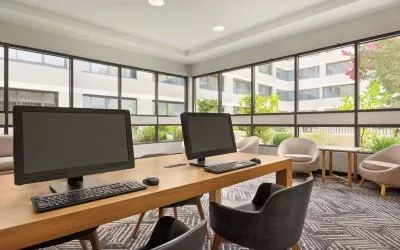 Business center available at Radisson Hotel Sunnyvale Silicon Valley.