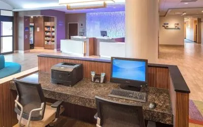 Business center available at Fairfield Inn & Suites By Marriott Houston Pasadena.