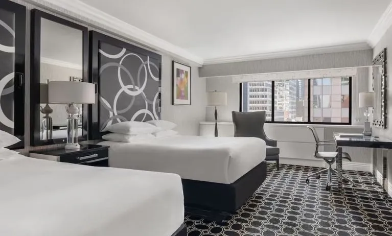 Queen beds at The Muse New York.