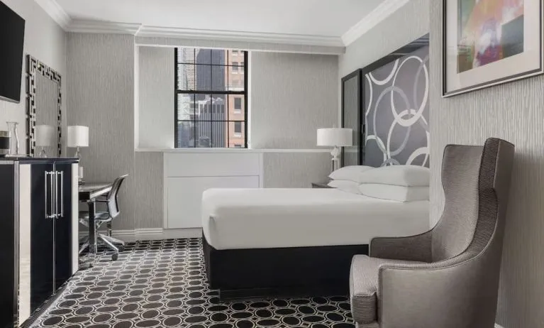 Romantic king room at The Muse New York.