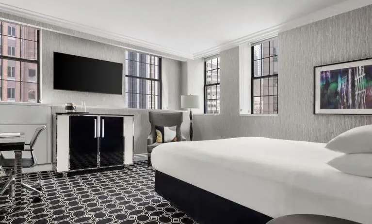 Romantic king room at The Muse New York.