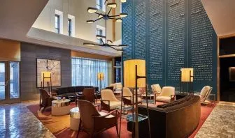Coworking lounge at Viceroy Chicago.