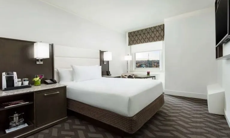 Day use room with natural light at Hilton Boston Park Plaza.