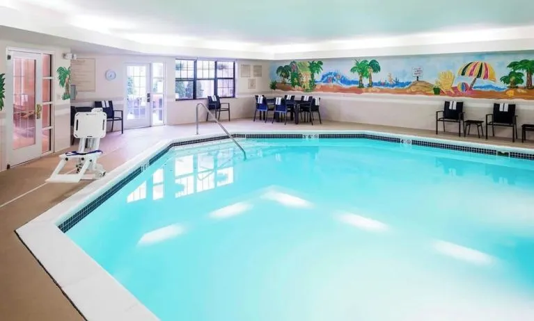 Refreshing indoor pool at Residence Inn Kansas City Overland Park.