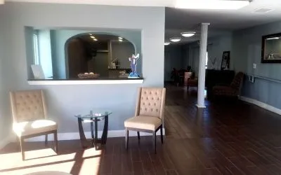 Lobby area at Blue Way Inn & Suites Wichita East.