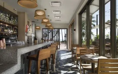 Hotel bar at Alohilani Resort Waikiki Beach.