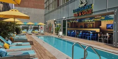 Outdoor pool at Margaritaville Resort Times Square.