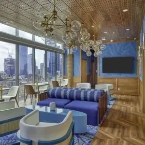 Coworking lounge at Margaritaville Resort Times Square.