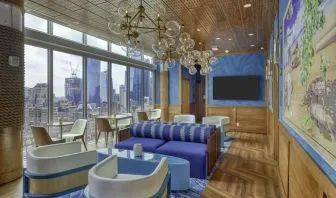 Coworking lounge at Margaritaville Resort Times Square.