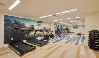 Fitness center at Margaritaville Resort Times Square.