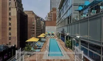 Outdoor pool at Margaritaville Resort Times Square.