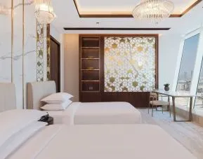 Queen beds at Velero Hotel Doha Lusail.