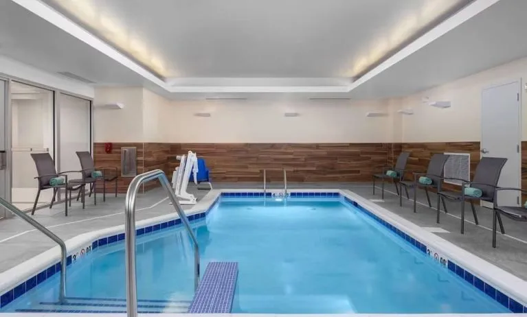 Refreshing indoor pool at Fairfield Inn & Suites By Marriott Kenosha Pleasant Prairie.