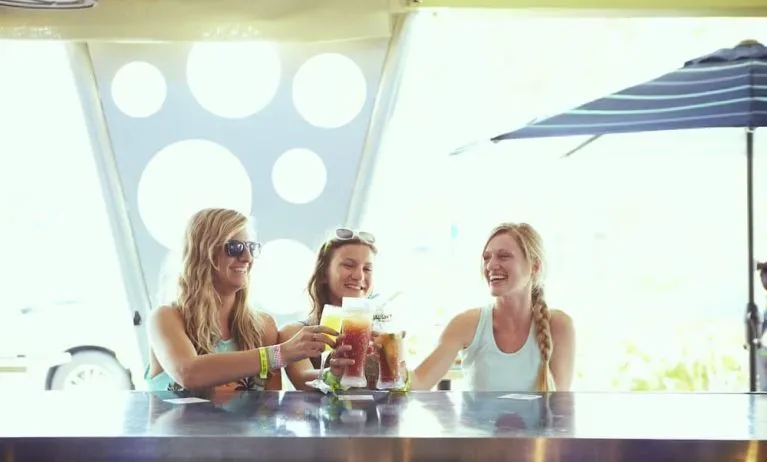 Poolside bar at Plunge Beach Resort.