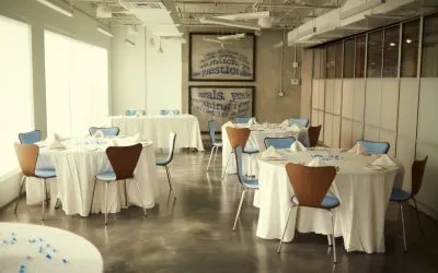 Banquet hall at Plunge Beach Resort.