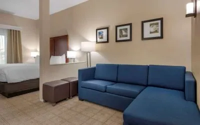 Day use room with living area at Comfort Inn & Suites Mankato.