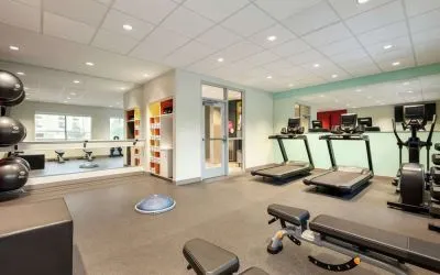 Fitness center at Tru By Hilton Wichita Northeast.
