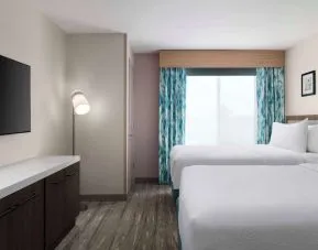 Day use twin room at Hilton Garden Inn Kennett Square.