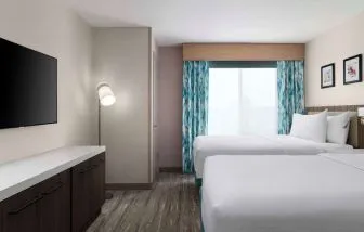 Day use twin room at Hilton Garden Inn Kennett Square.