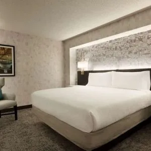 Day use room with lounge chair at Hilton Garden Inn Washington DC Downtown.