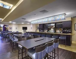 Hotel bar perfect for coworking at DoubleTree By Hilton Orlando Downtown.

