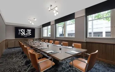 Professional meeting room at The Slate Denver, Tapestry Collection By Hilton.